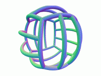 3d-object-van-de-naden-van-een-volleybal