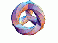 3-hole torus turning in and out