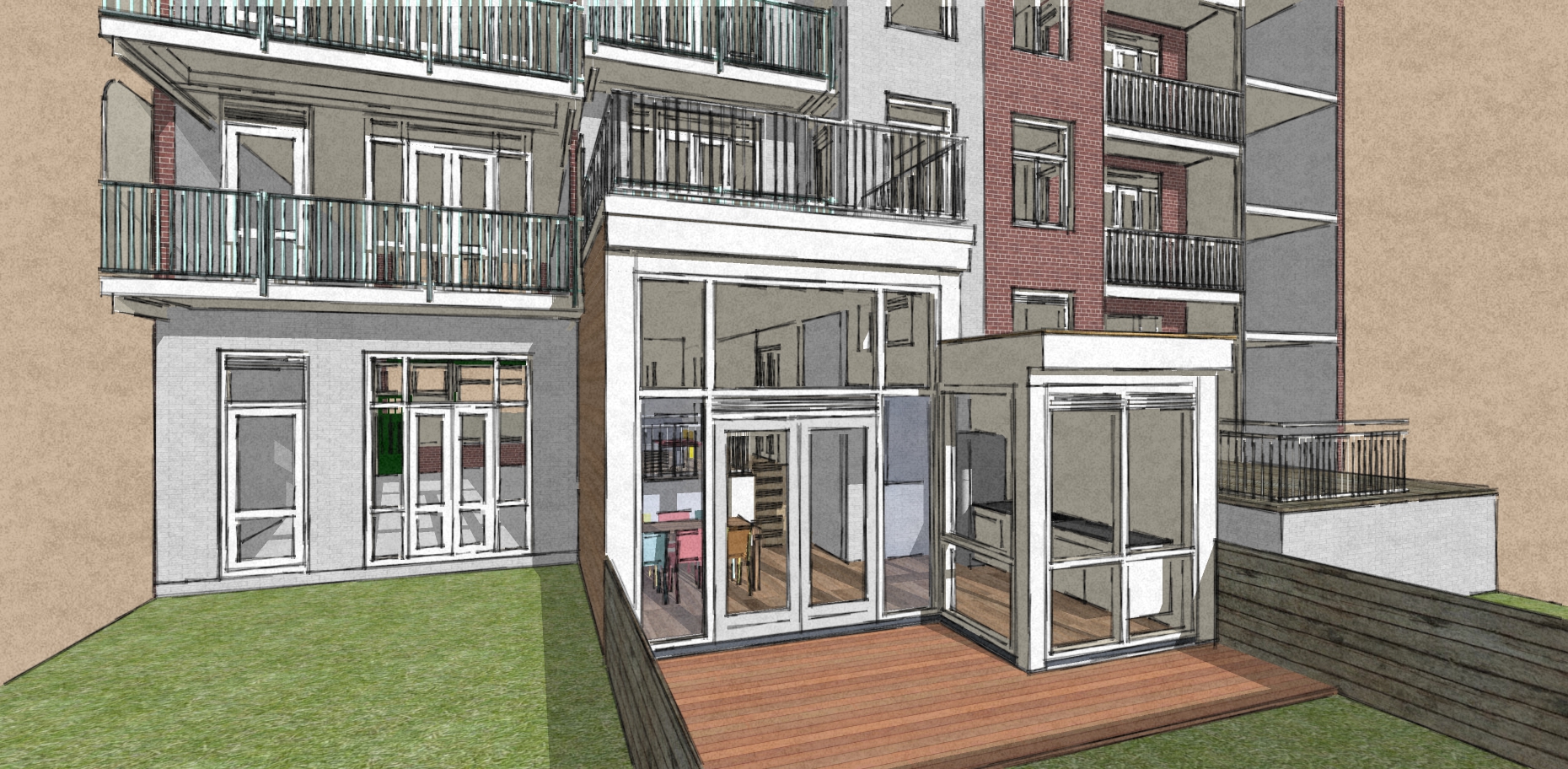 uitbouw woning amsterdam oud-west