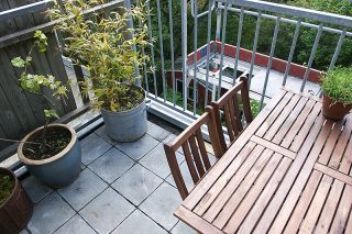 dakterras op de bovenste serre