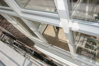 serres zijn voorzien van houten puien